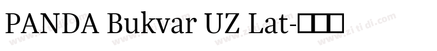 PANDA Bukvar UZ Lat字体转换